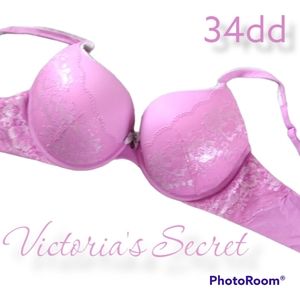 34dd Victoria's Secret body by Victoria bra push up padded lace